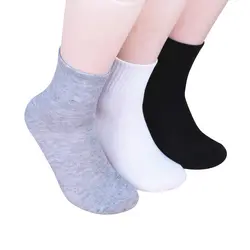 Для мужчин носки без пятки впитывают пот дышащие Бизнес Носки для девочек для человека твердого Цвет удобная мужская зимняя Носки для