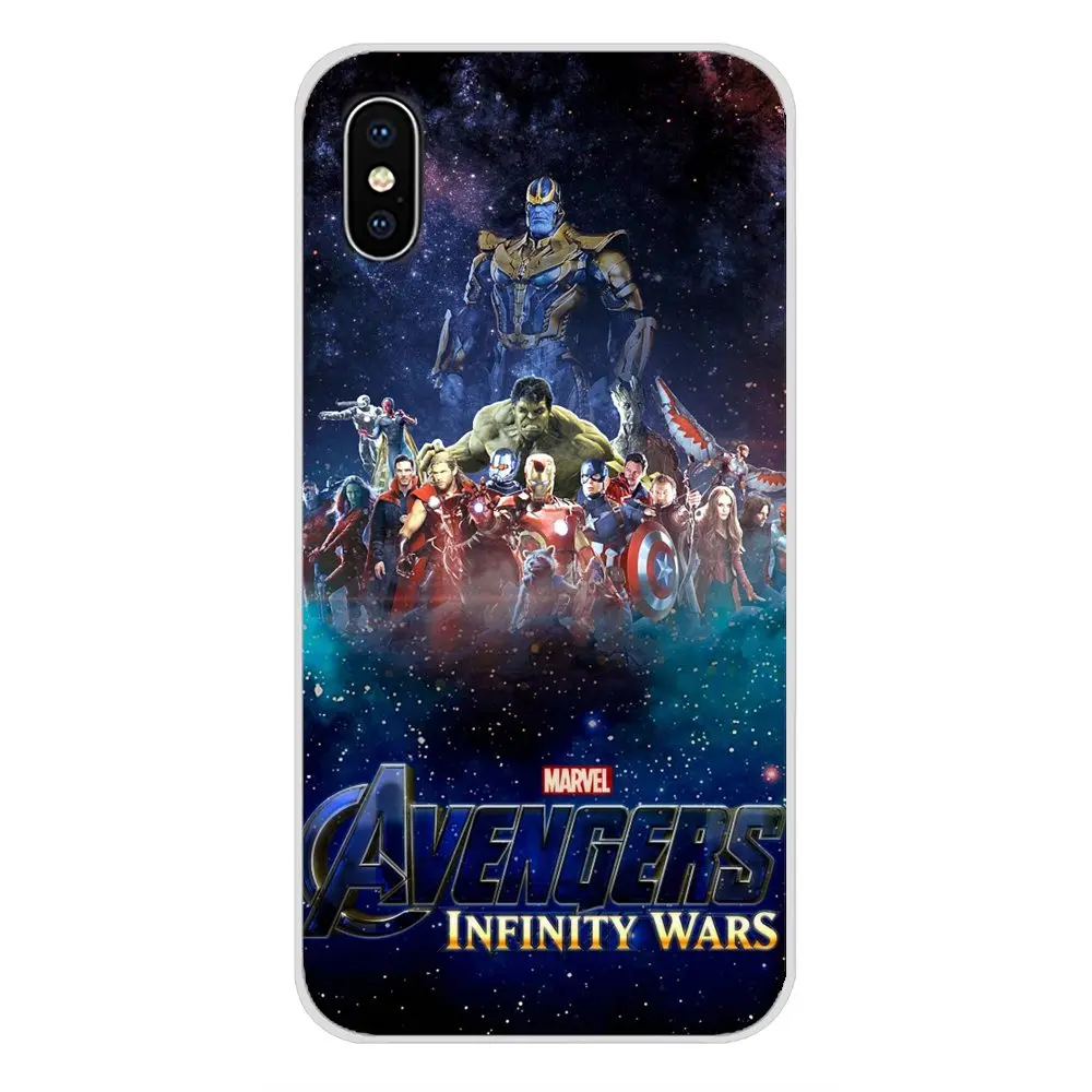 Силиконовые чехлы для телефонов Marvel Avengers Infinity War Thanos чехол Huawei P Smart Mate Honor 7A 7C 8C 8X 9