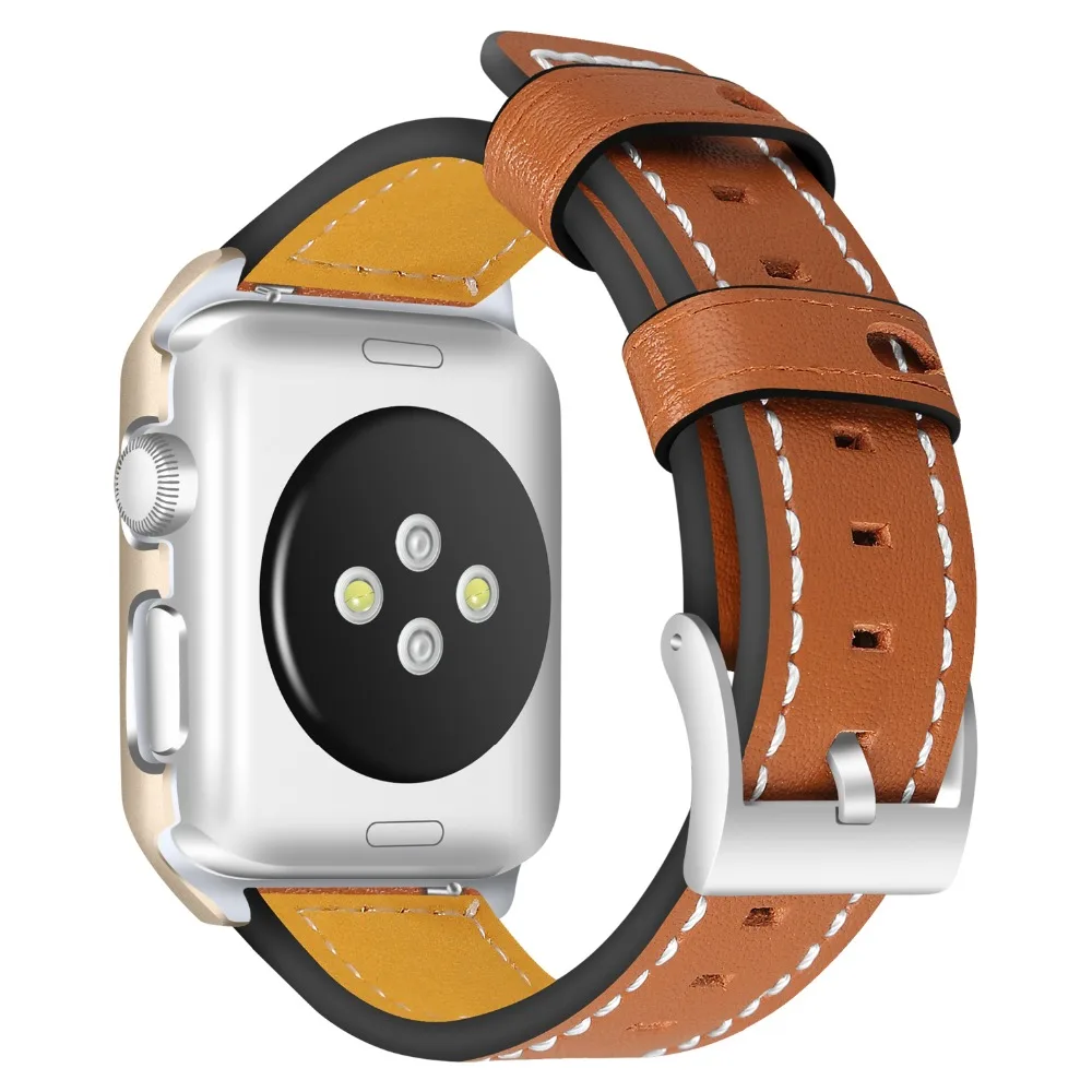 Suitable Leather Watchband+Frame 38mm 42mm For Apple Watch Band 1 2 3 Series iwatch Replacement Bracelet Strap Suitable Leather Watchband+Frame 38mm 42mm For Apple Watch Band 1 2 3 Series iwatch Replacement Bracelet Strap