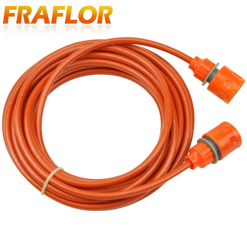 8m (26ft) Long Orange PU Polyurethane Hose Pipe With Quick Connector