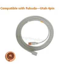 Fukuda совместимый-Юта IBP/Инвазивный датчик артериального давления Кабель-адаптер, Круглый 12pin> Utah-4pin