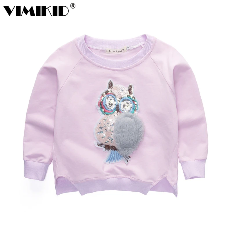 VIMIKID 2018 новый весенний и осенний модный свитер с рисунком искусственной совы |