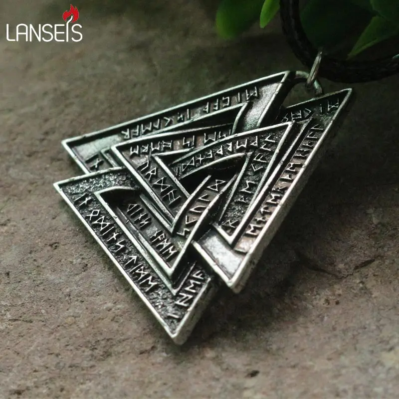 1 шт. мужское ожерелье с подвеской в виде скандинавских символов|viking viking|knot