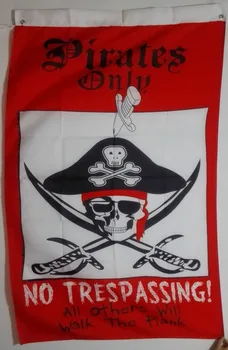 

Pirate Flag 3X5FT 150X90CM custom Skull and Cross Crossbones Jolly Roger Banner brass metal holes