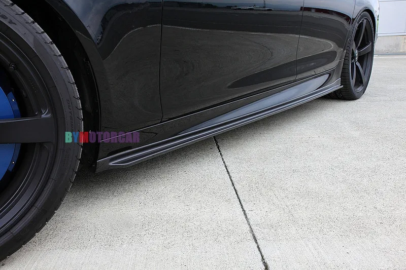 3-D Стиль углеродного волокна сбоку юбки подходят для BMW 5-Series F10 M-Sport M5