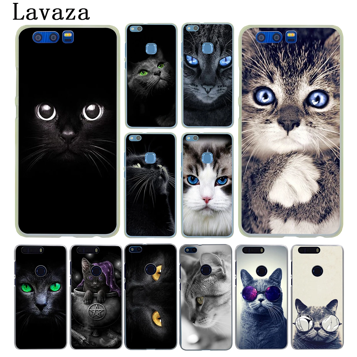 Lavaza черная кошка глядя глаза Жесткий Чехол для huawei Y9 Y7 Y6 Prime 2018 2019 Honor 20 10 8 8C 8X9X9 Lite 7C
