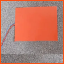 150 x 150mm 110W 220V K-type thermistor Silicone Rubber Heater with Heating Element 3D printer heating bed flexible heated