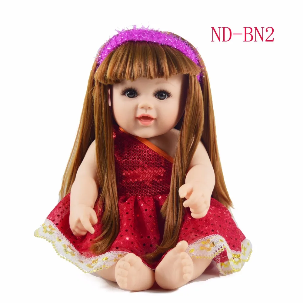 48cm factory wholesale plastic dolls cheap silicone reborn black dolls