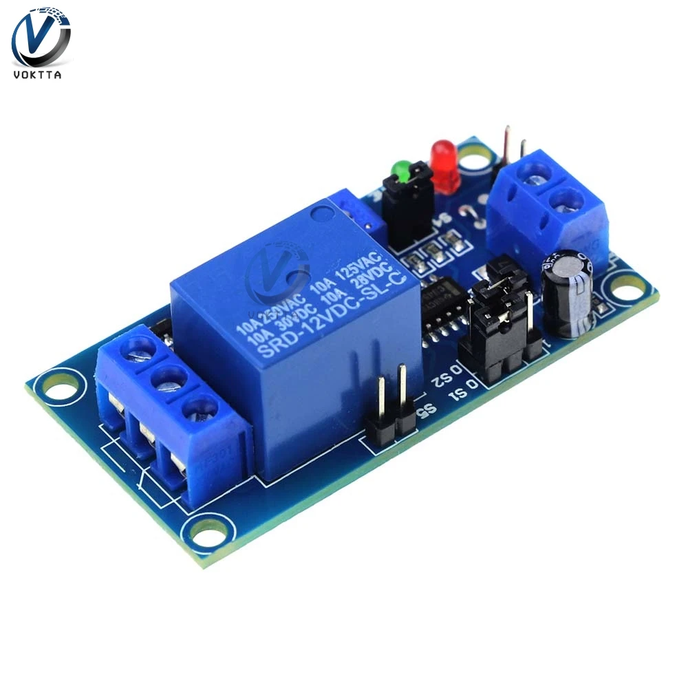 

DC 12V Relay Home Automation Delay Relay Switch Timer Control Adjustable Switch Socket Relay Module
