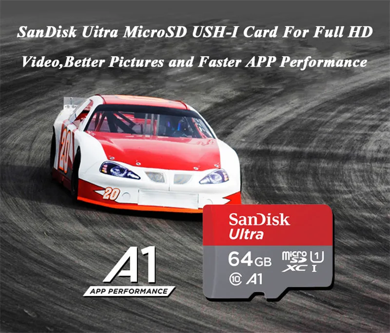 SanDisk Ultra Micro SD Card 64 ГБ и 128 ГБ 32 ГБ 16 ГБ карты памяти SDHC/SDXC Class10 UHS 98 МБ/s-100MB/s TF карты для смартфонов/Таблица