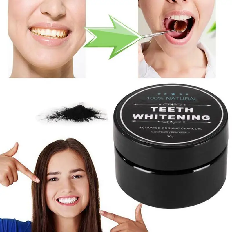 

30g Natural Activated Charcoal Teeth Whitening Powder Charcoal Remove Teeth Whitener Powder Oral Hygiene Oral Care