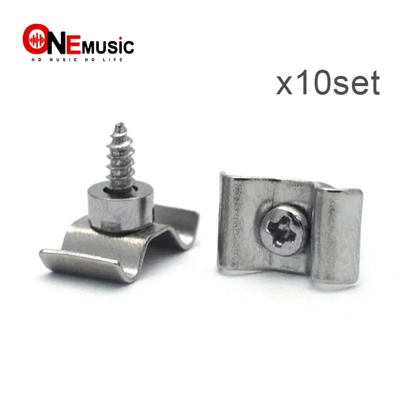 

10set Electric Guitar String Retainers tree for Strat Tele Guitar Chrome