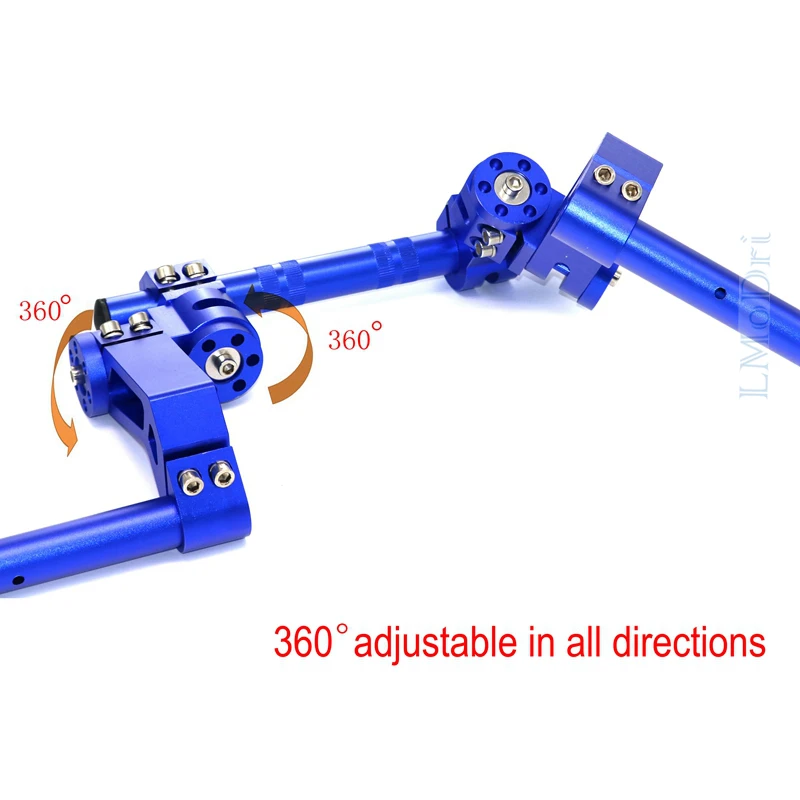  LMoDri Motorcycle CNC Adjustable Steering Handlebar 7/8