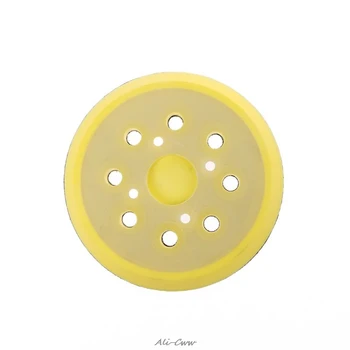

5 Inches 125 MM 8-Hole Back-up Sanding Pad 4 Nails Hook and Loop Sander Backing Pad for Electric Grinder Power Tools