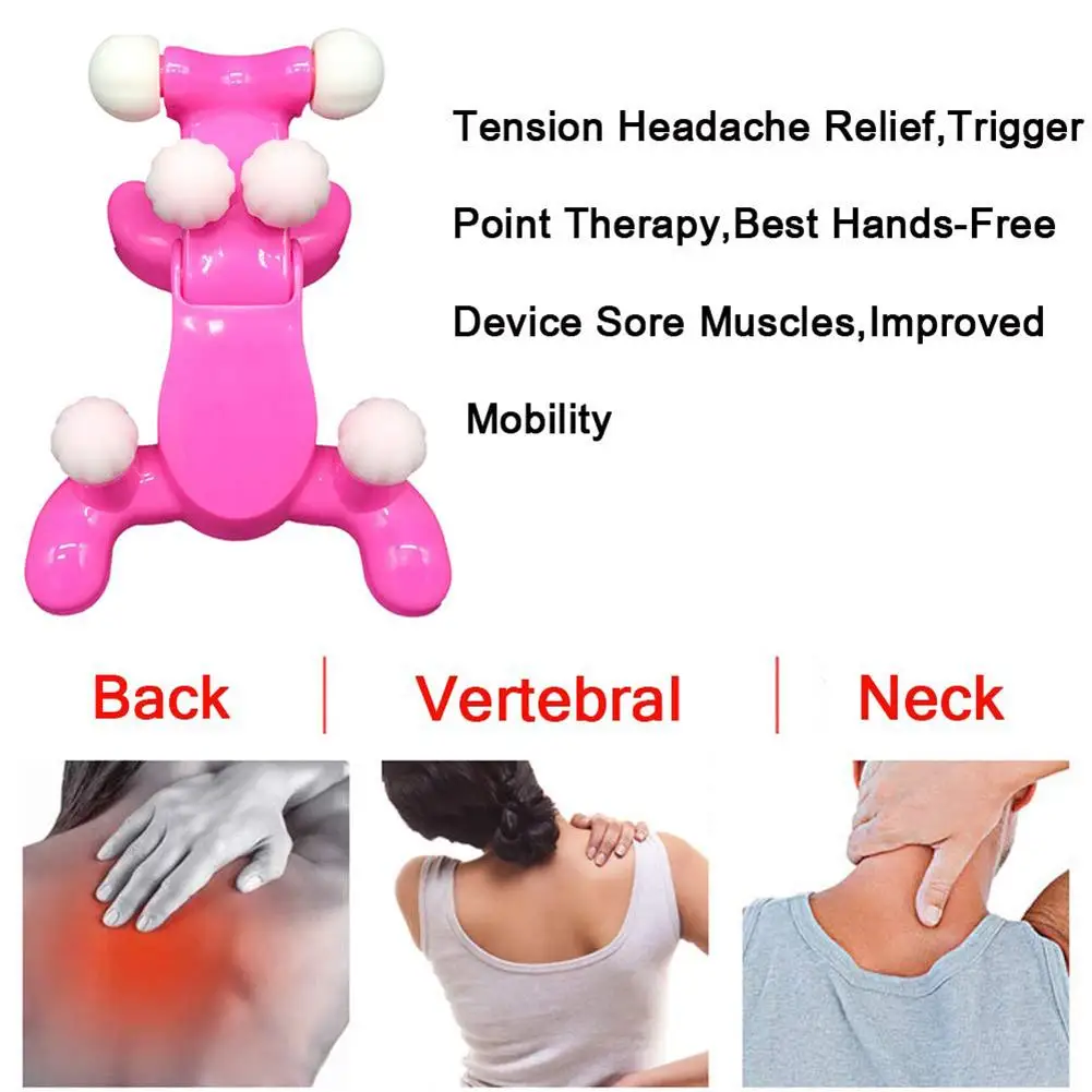 Шейная подушка для шеи и головы, облегчение боли, массаж спины, тяговое устройство, поддержка релаксатора, напряжение, облегчение головной боли