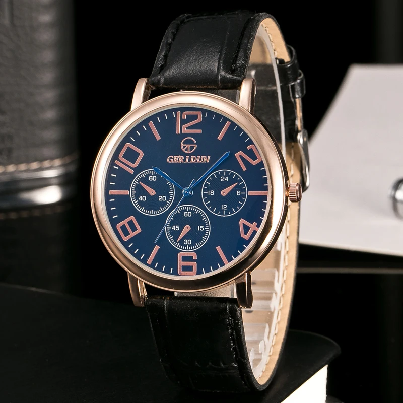 Men Fashion Business Leather Watch Men's Casual 3-eye Outdoor Sports Watch Analog Waterproof Quartz Wristwatch Relogio Masculino Men Fashion Business Leather Watch Men's Casual 3-eye Outdoor Sports Watch Analog Waterproof Quartz Wristwatch Relogio Masculino