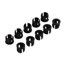 Pro Lighting Accessories 50pcs LED Holders Clips 5mm Black Plastic Bases Bezels Mounts Cases Housings DIY Parts AA