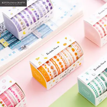 

10Rolls/Set Washi Masking Tape Set Animal Fruits Paper Masking Tapes Japanese 15mm x 5m Washi Tape Diy Scrapbooking Sticker Tape
