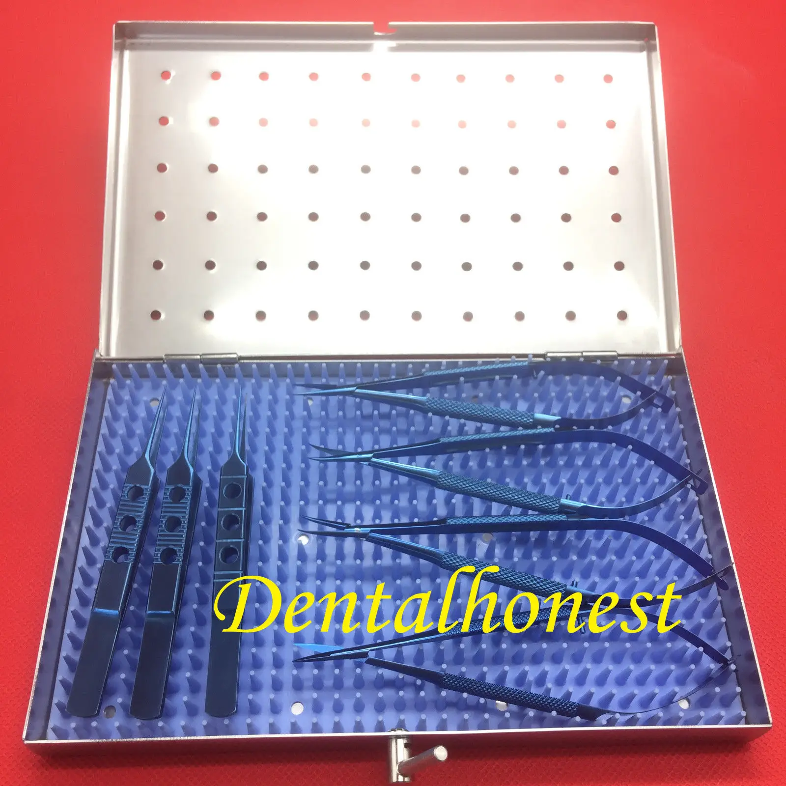 

7pcs Titanium Microsurgery Ophthalmic Surgical Instrument with Case