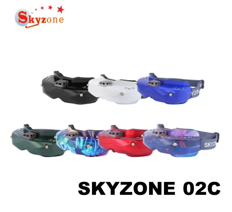 SKYZONE SKY02C 5,8 ГГц 48CH разнообразие FPV очки поддержка DVR HDMI и головной трекер вентилятор для RC гоночный Дрон запчасти