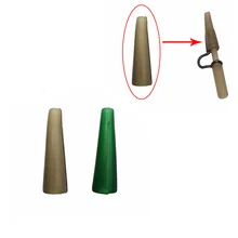 Гиена 100 шт./компл. 2 см Карп Рыбалка хвост каучуков тяжелых Привести Клип оболочка трубки карп установок рукав Карп рыболовные снасти Аксессуары