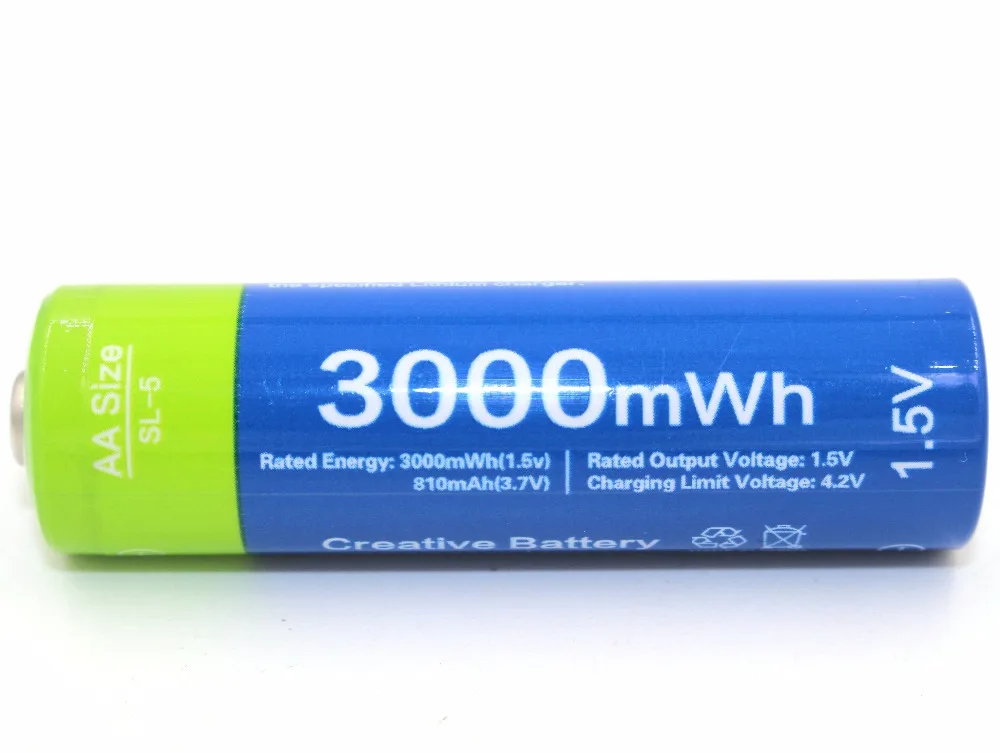 Литий полимерная аккумуляторная батарея Etinesan 3000mWh AA 2 шт./лот|rechargeable battery|battery abattery
