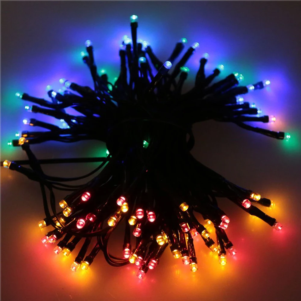 

17m 100 LED White Solar spotlight Waterproof LED luminaires string light for Christmas decoration, outdoor, Christmas, Party