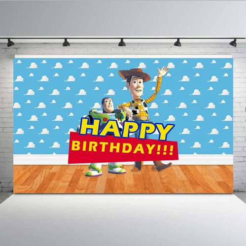 InMemory 7x5ft Photography Backdrop Toy Story 4 Candy Children Birthday ...