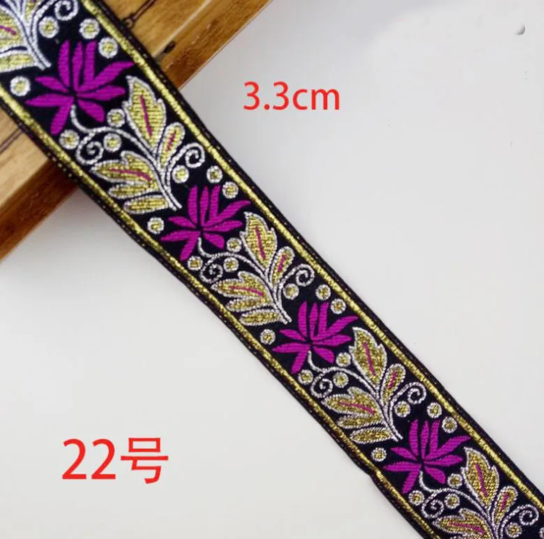 Плетеный ленточный шнур DIY ремень жаккард 33 мм шириной 3 метра собачий пояс тесьма аксессуары лента отделка