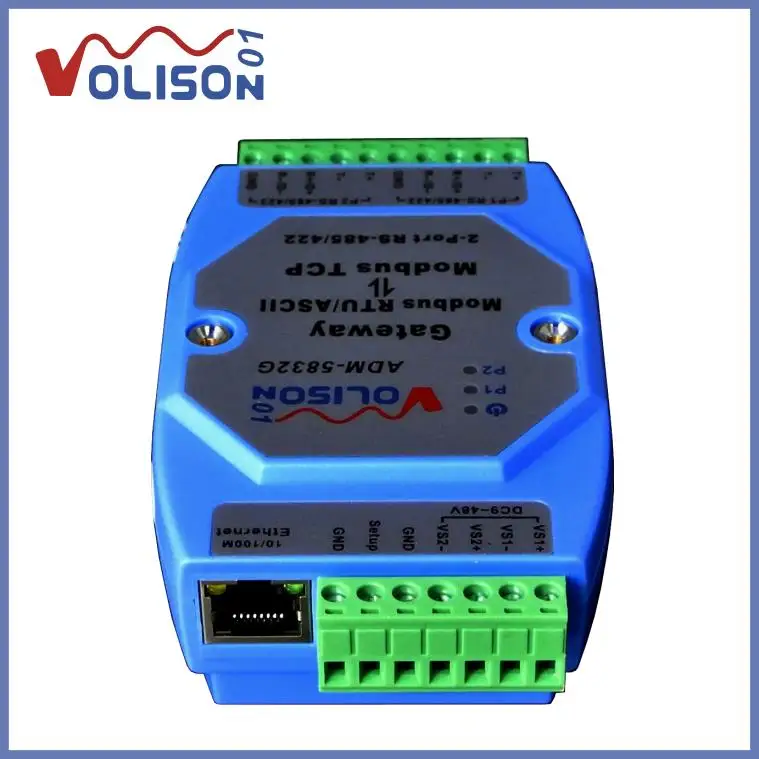ADM 5832G Professional modbus gateway industrial grade 2 port rs485/422 rtu to tcp|rtu|rtu |