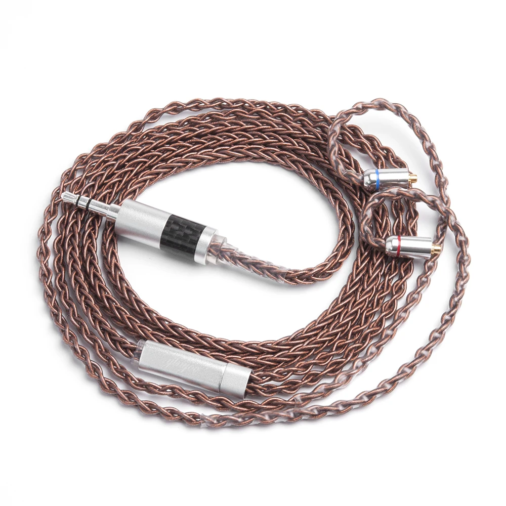 Yinyoo 8 Core Tin Plated Copper Cable 2 5 3 5 4 4mm Balanced Cable With MMCX 2pin Connector For ZS10 ZSA LZ A5 Sony Yinyoo
