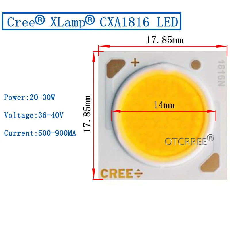 1 10 шт. Cree cob CXA1304 CXA1507 CXA1512 CXA1816 CXA1820 CXA2530 CXA2540 LED CRI80 3000K 4000K светодиодный чип