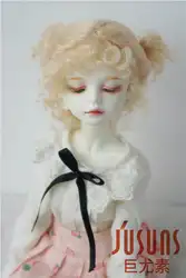 JD269 1/4 1/3 MSD SD моды BJD мохер кукла парик Размер 7-8 дюймов 8-9 дюймов прекрасный двойные Чаши BJD волос