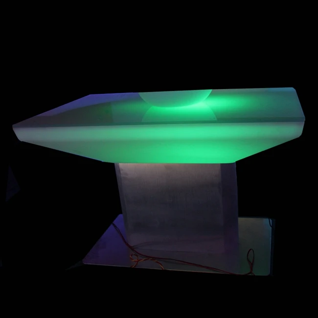 Rechargeable light up bar coffee table RGBW Color changing illuminated cocktail table SK-LF22 (L88*W54*H46cm)  2pcs/Lot