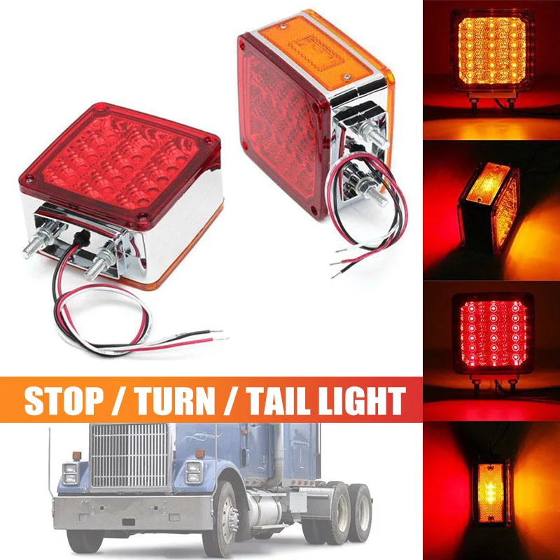 

2pcs LED Signal Light Left Right Warning Signal Lamp for Truck Trailer XR657