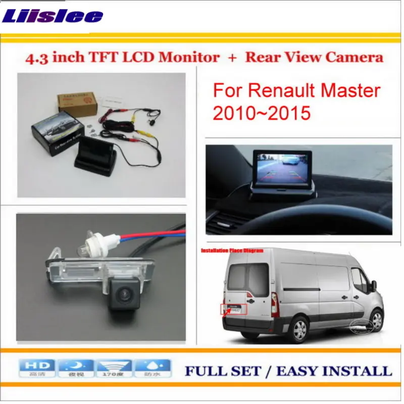 

Liislee For Renault Master 2010~2015 Rear View Camera Back Up + 4.3" LCD Monitor = 2 in 1 Parking Assistance System 11.11 Price