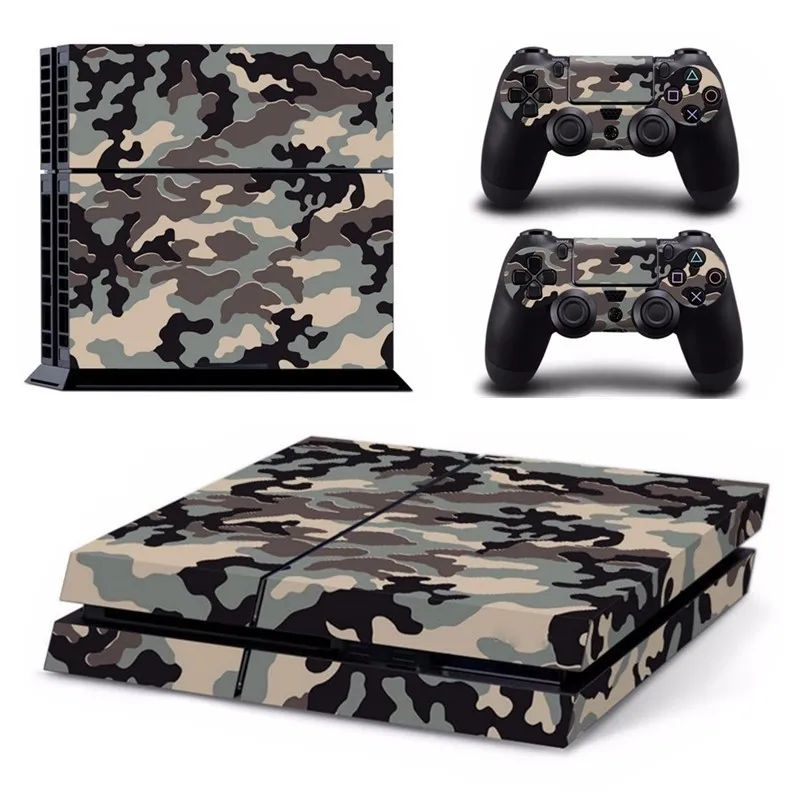 

New Arrival Camouflage Skin Cover Sticker For PlayStation 4 Console + 2 Controller Protector Skin