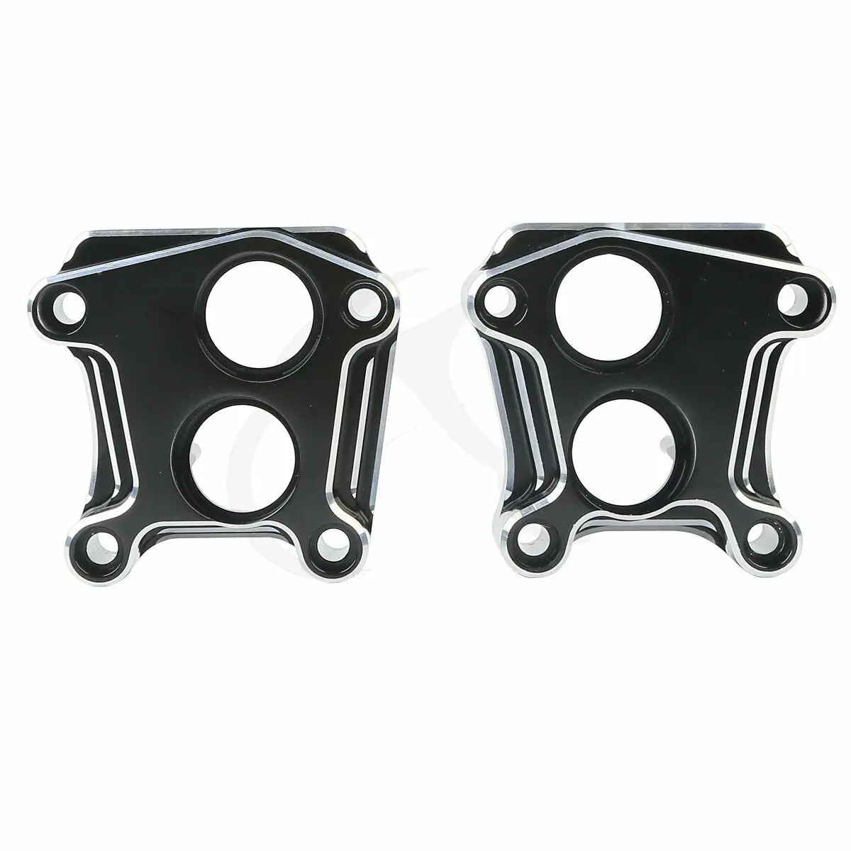  Black CNC Aluminum Front Rear Lifter Tappet Block Cover For Harley 1999-2017 CVO Breakout Dyna Twin