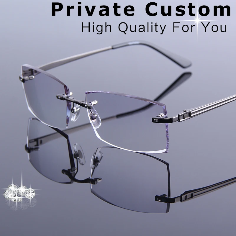 Men Wearing Rimless Glasses