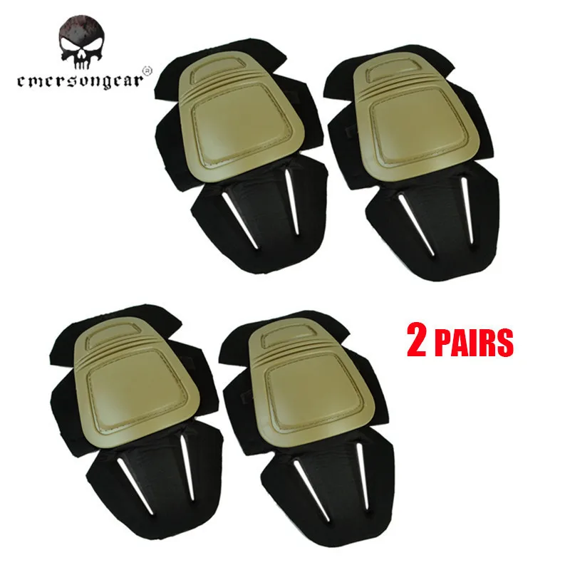 Prix pour 2 Paires Emerson G3 Protecteur Combat Genouillères Coude Chasse Military Gear Tactique Équipement Protecteur Coude Soutien Pad Tan/BK Prix pour 2 Paires Emerson G3 Protecteur Combat Genouillères Coude Chasse Military Gear Tactique Équipement Protecteur Coude Soutien Pad Tan/BK