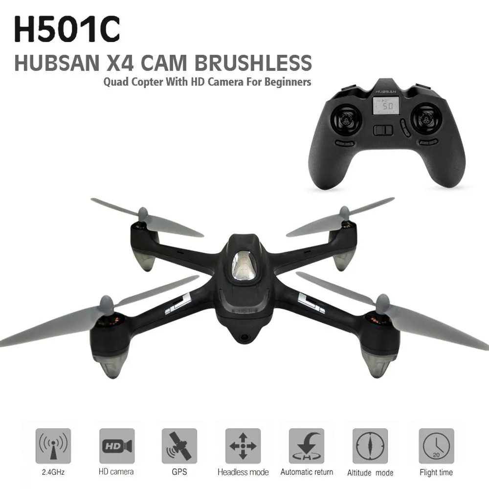 

Hubsan X4 RC Drone Brushless GPS Remote Control Quadcopter with 1080P HD Camera Headless One Key Automatic Return Helicopter