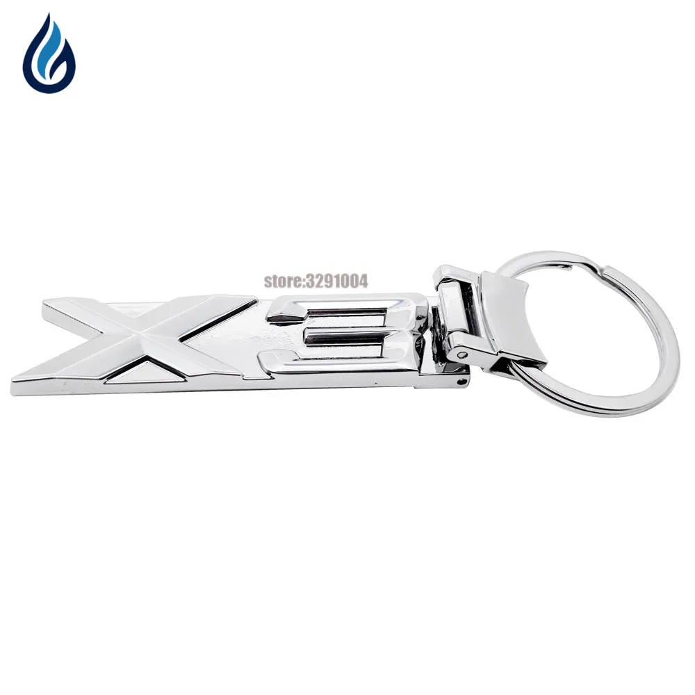 

3D Car Emblem Key Chain Metal Key Ring For BMW X3 Logo E83 F25 X3 E46 E39 E90 E60 E36 F30 X5 E53 Keychain Keyring Auto Styling