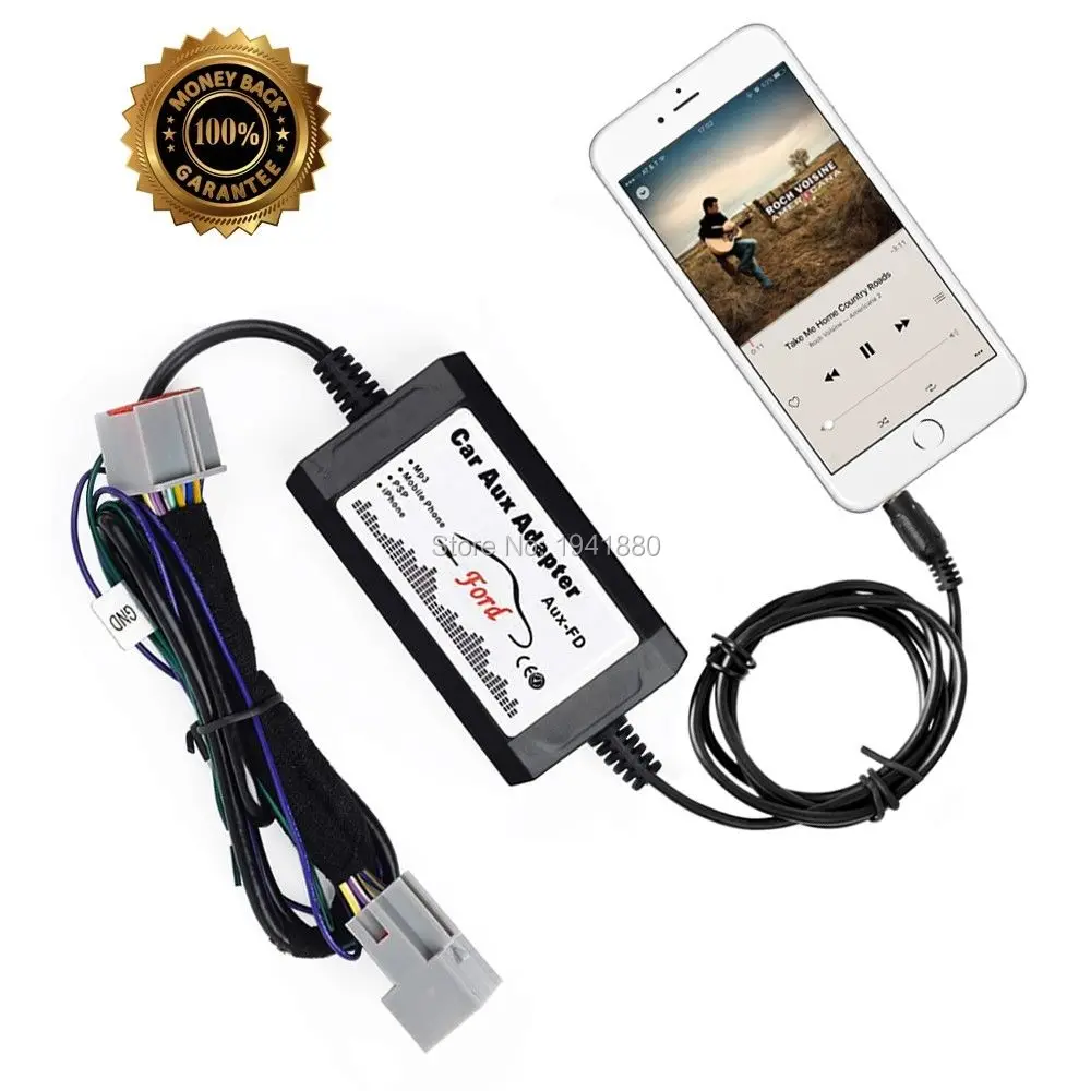 AUX car audio Changer Adapter for Ford Edge Expedition Explorer Focus Fusion  Mustang Interface MP3 music player Free shipping