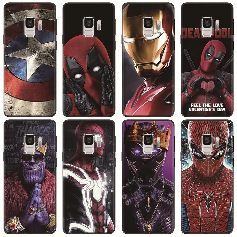 

Marvel Avengers Case For Coque Samsung Galaxy A7 A8 A6 Plus A9 2018 S10 S8 S9 Plus A50 A30 A40 A70 A5 2017 2016 TPU Soft Case