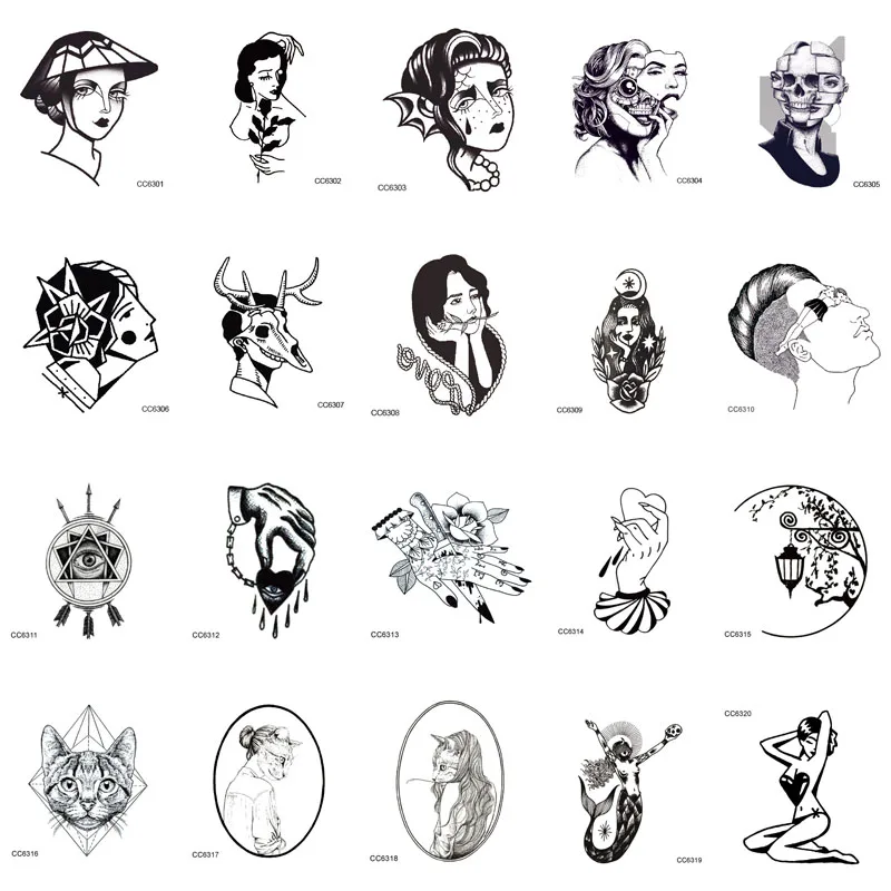 MB CCSEX1 خمر المدرسة القديمة نمط كيتي القط رئيس النساء الجمجمة قناع المؤقتة الوشم ملصق الجسم الفن وهمية Taty الوشم MB CCSEX1 خمر المدرسة القديمة نمط كيتي القط رئيس النساء الجمجمة قناع المؤقتة الوشم ملصق الجسم الفن وهمية Taty الوشم
