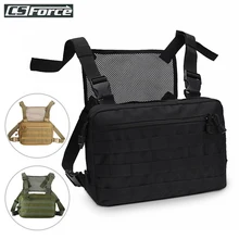 Hip Hop Military Tactical Chest Rig Bag Backpack Men Adjustable Multi-Functional Molle Tool Pouch Shoulder Bag Tactical Vest Bag