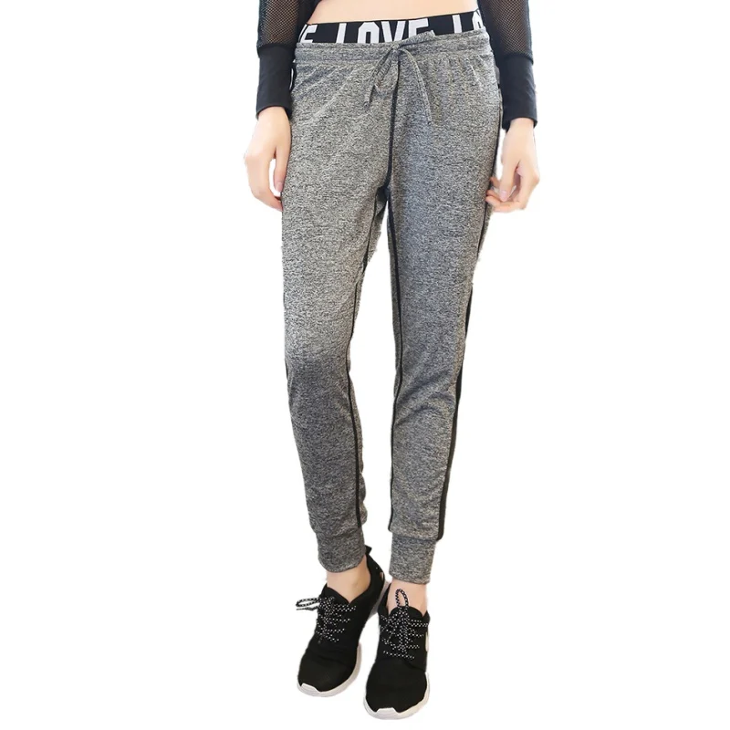 Women Jogger Loose Women Pants Letter Fashion Print Drawstring Sporting Harem Trousers For