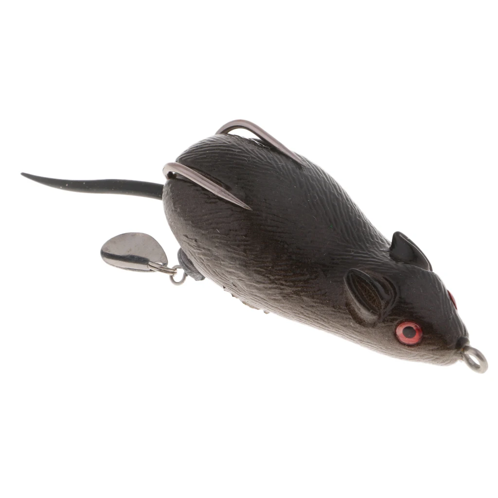 Weedless Topwater Mouse Floating Soft Rubber Bass Snakehead Fishing Lure app&acirc;t de p&ecirc;che Se&ntilde;uelo de la pesca