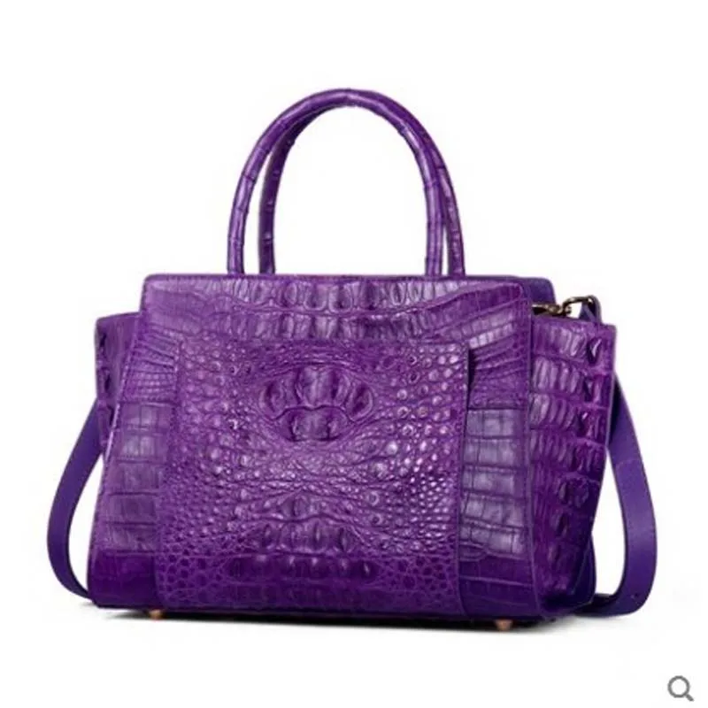 

yuanyu The new crocodile skin female bag leather imported crocodile purse handbag wing bag large capacity shoulder women hanbag