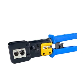 

RJ12 RJ45 6P 8P Network Pliers Tools Multi-function Cable Cutter Piercing Crystal Head Crimping Dual-purpose Pliers Clamp